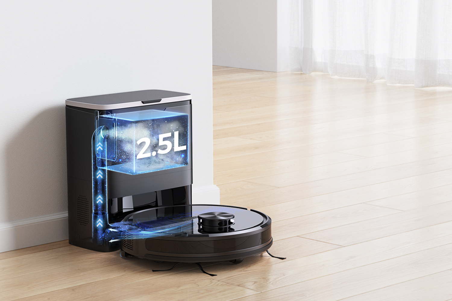 Lubluelu SL60D 黒 Affordable Robot Vacuum SL60 D - Best Budget Robot Mop with