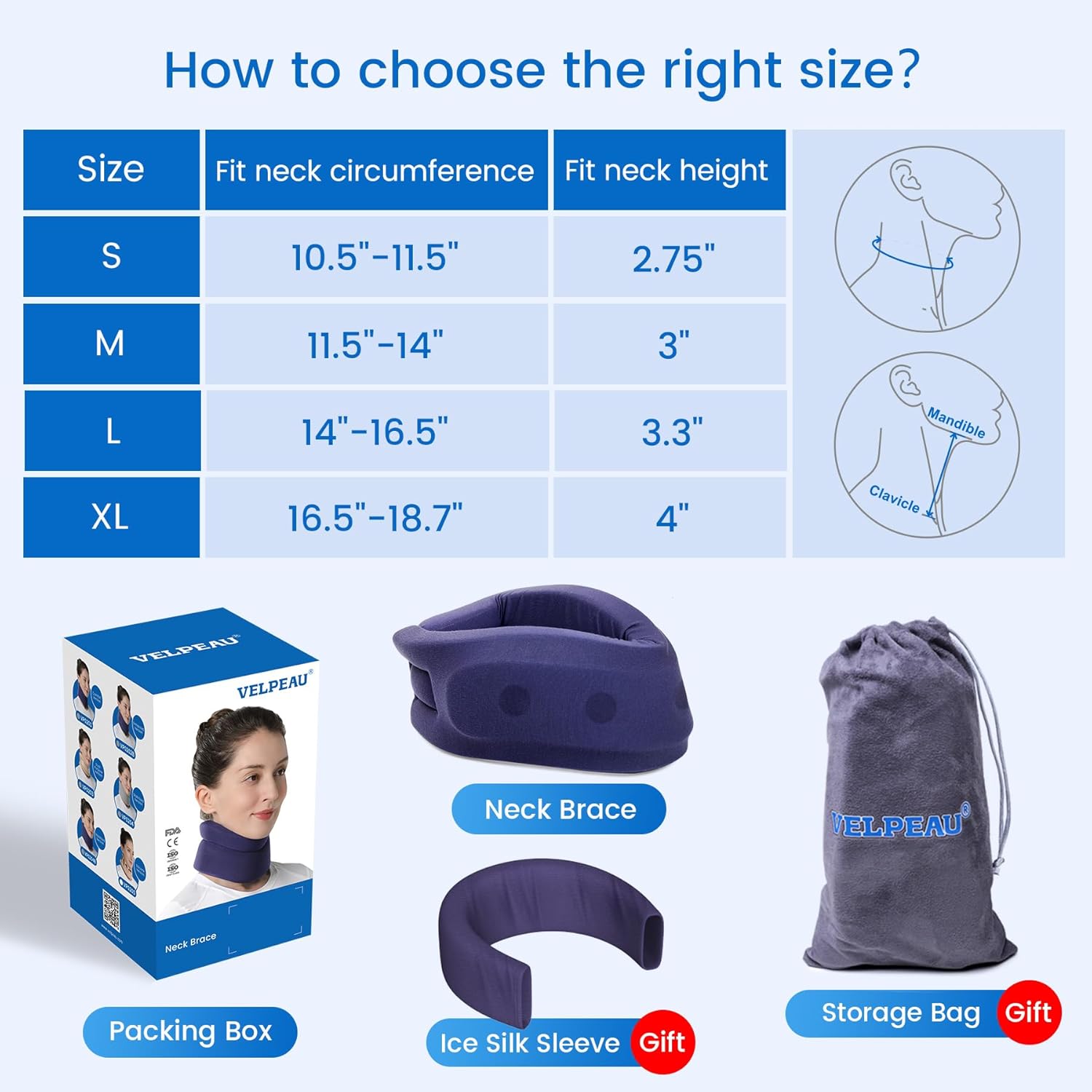 adjustable neck brace