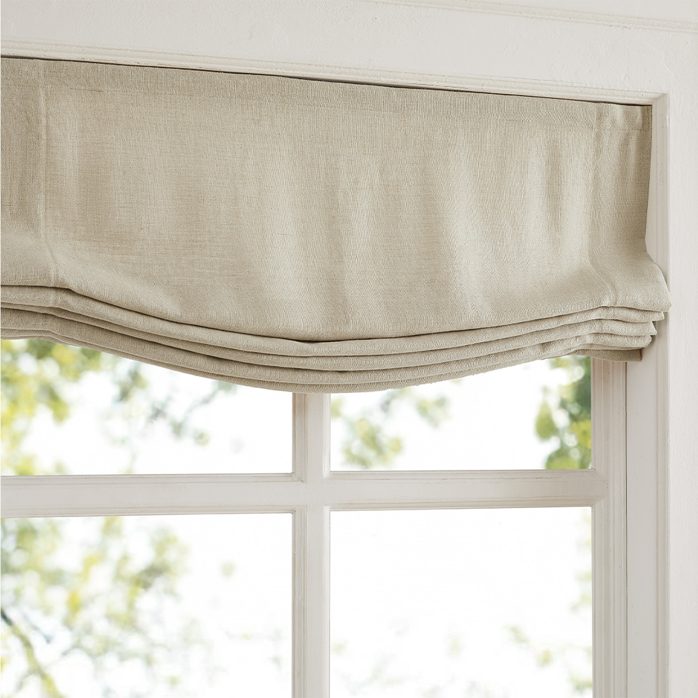 relaxed roman shades