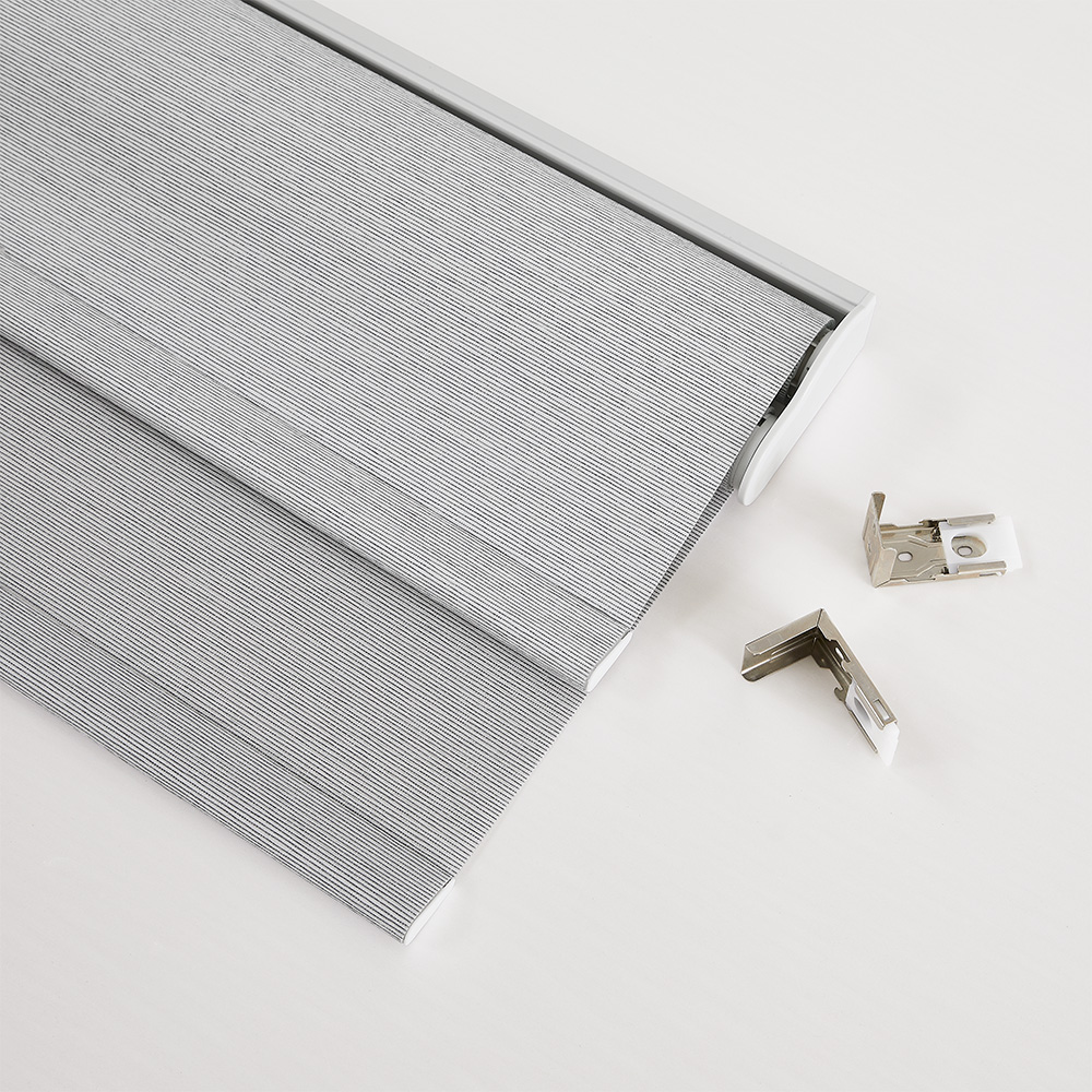 Cordless Modern Textured Dual Roller Shades