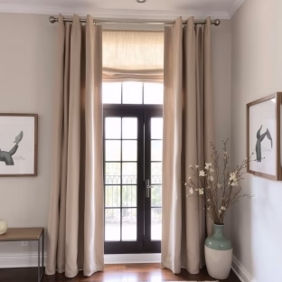 Roman Shades + Curtains