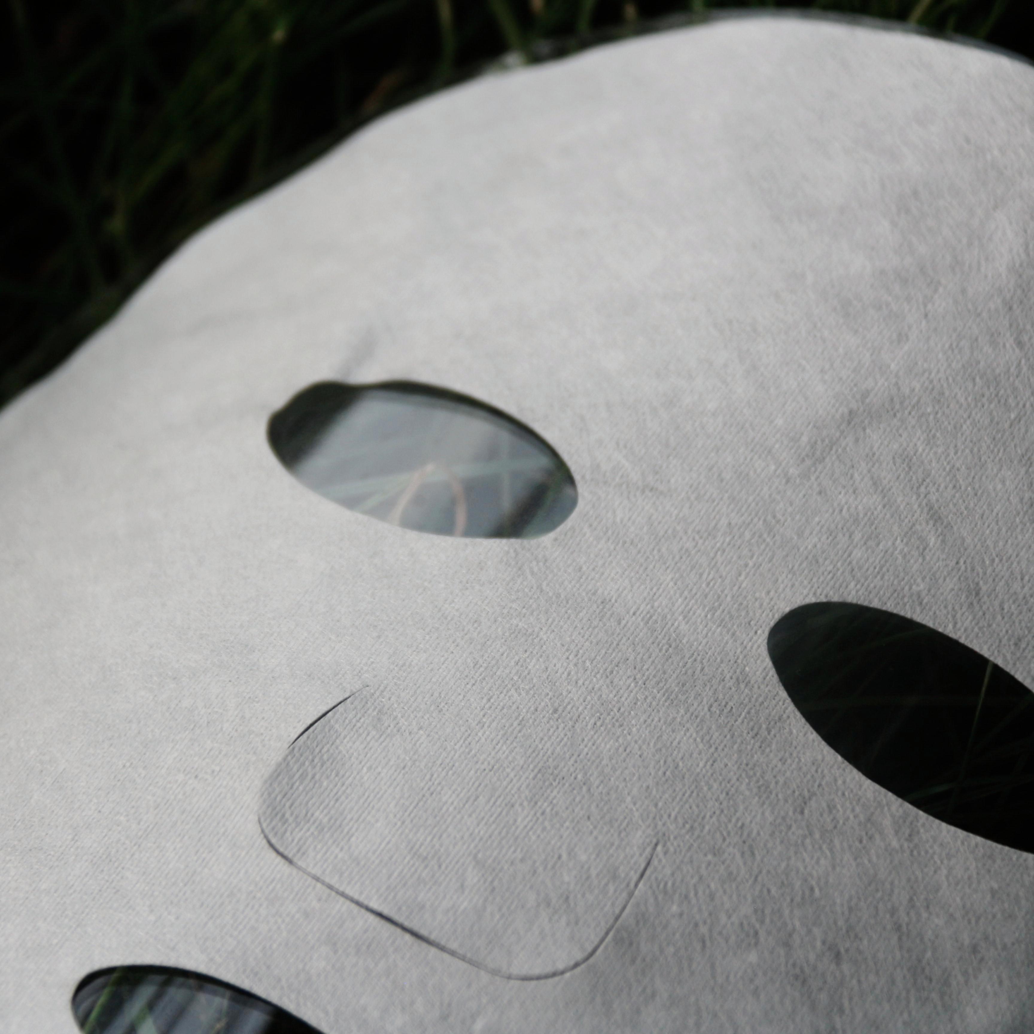 Luxury facial mask material close-up