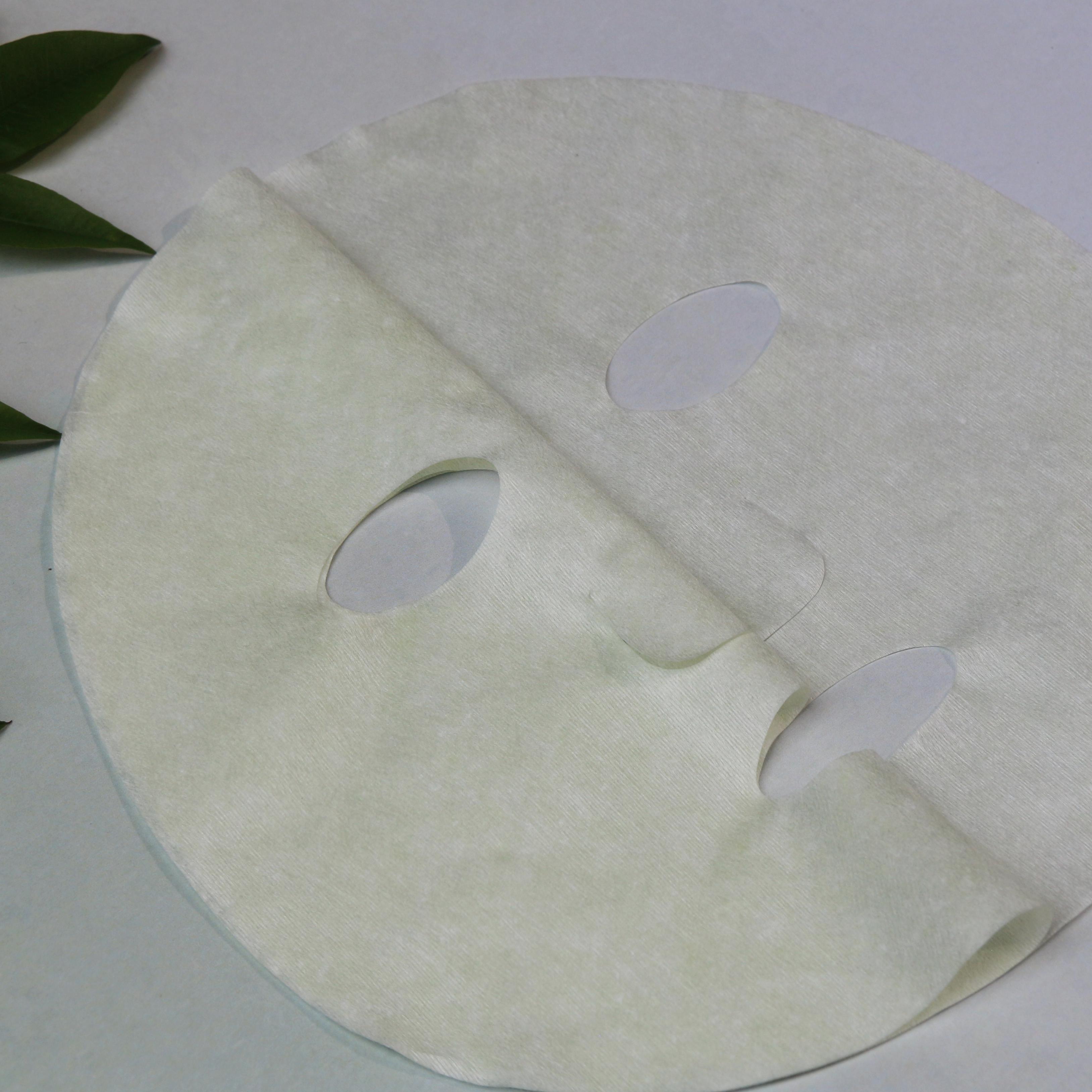 Premium fine-fiber facial mask material close-up