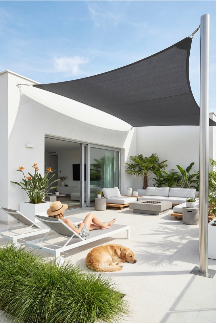 Custom Shade Sails in Any Size | Privacy Screens | SUNLAX