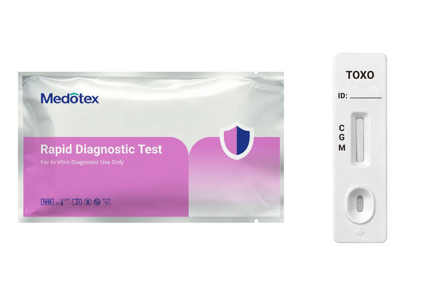 Toxoplasma gondii IgG IgM rapid test cassette and pouch