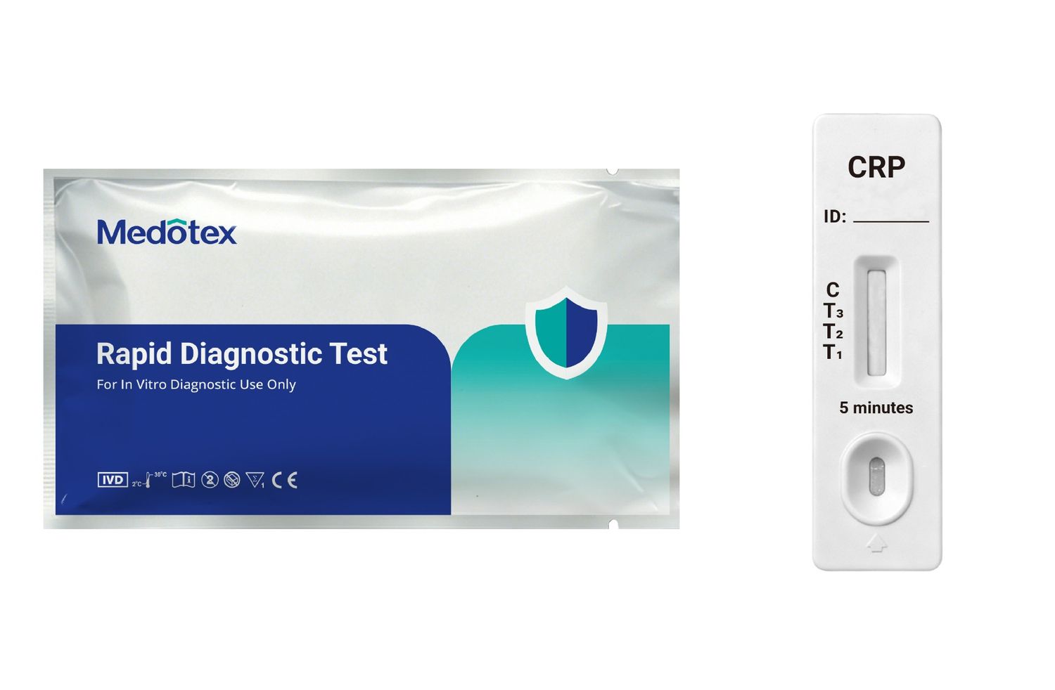 CRP rapid test cassette for whole blood serum and plasma