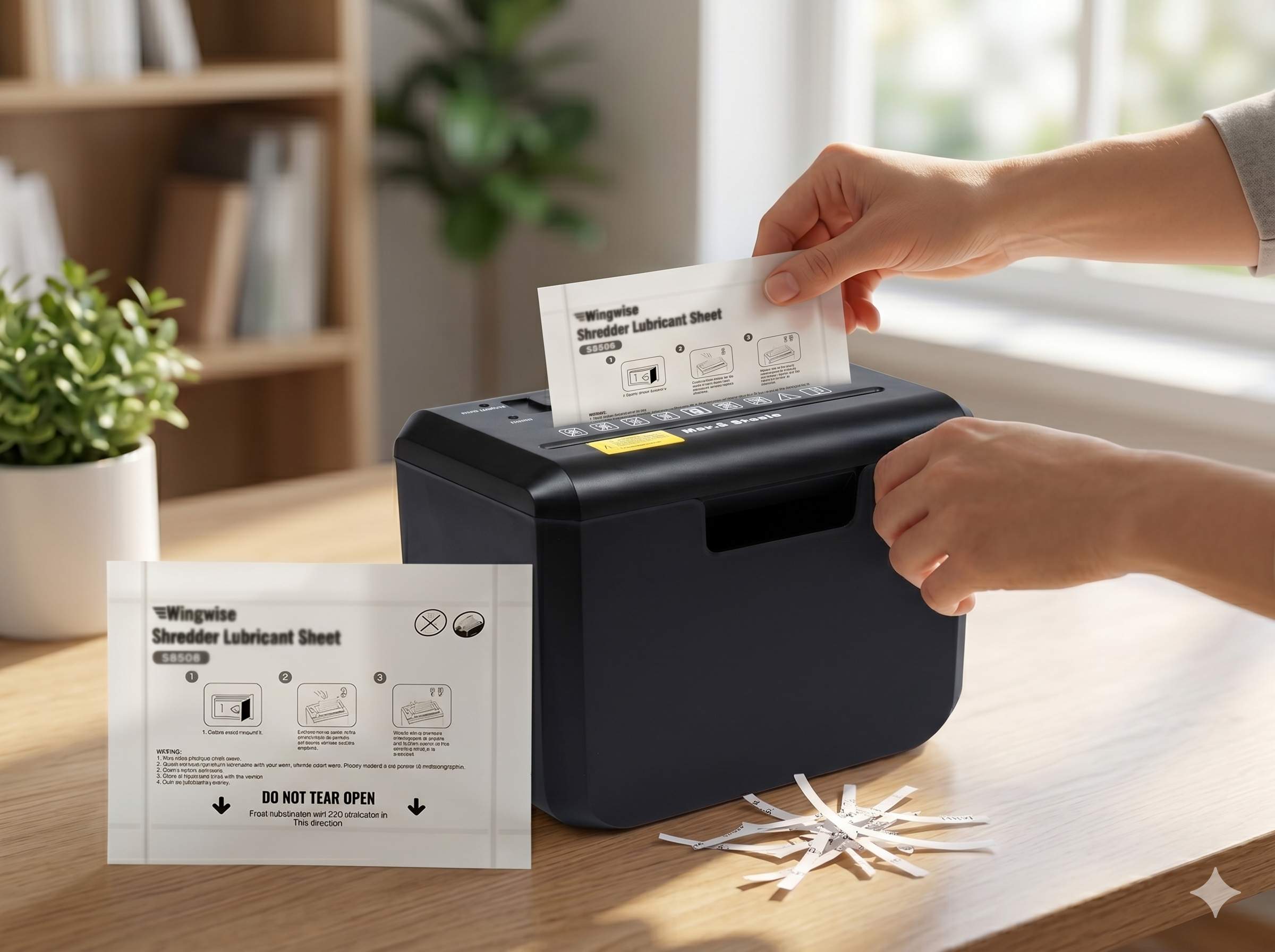 Use Paper Shredder Lubricant Sheets Safely