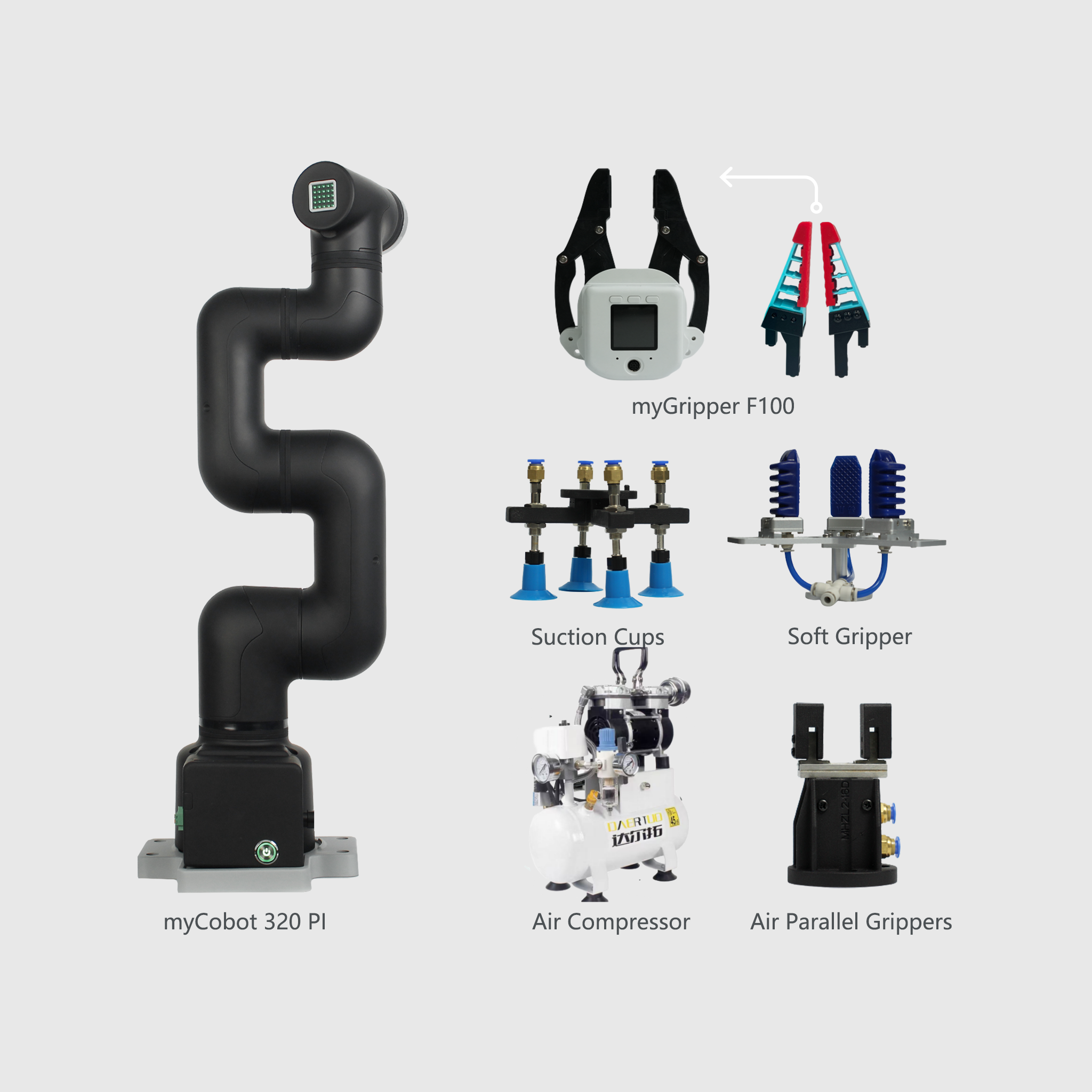 myCobot 320 Kit: 6-DoF Desktop Robot Arm for Makers & Researchers