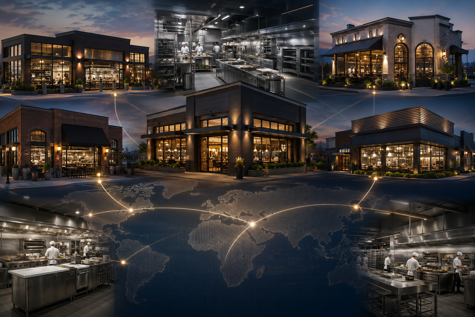 Modern Restaurant Multi-Location Chain