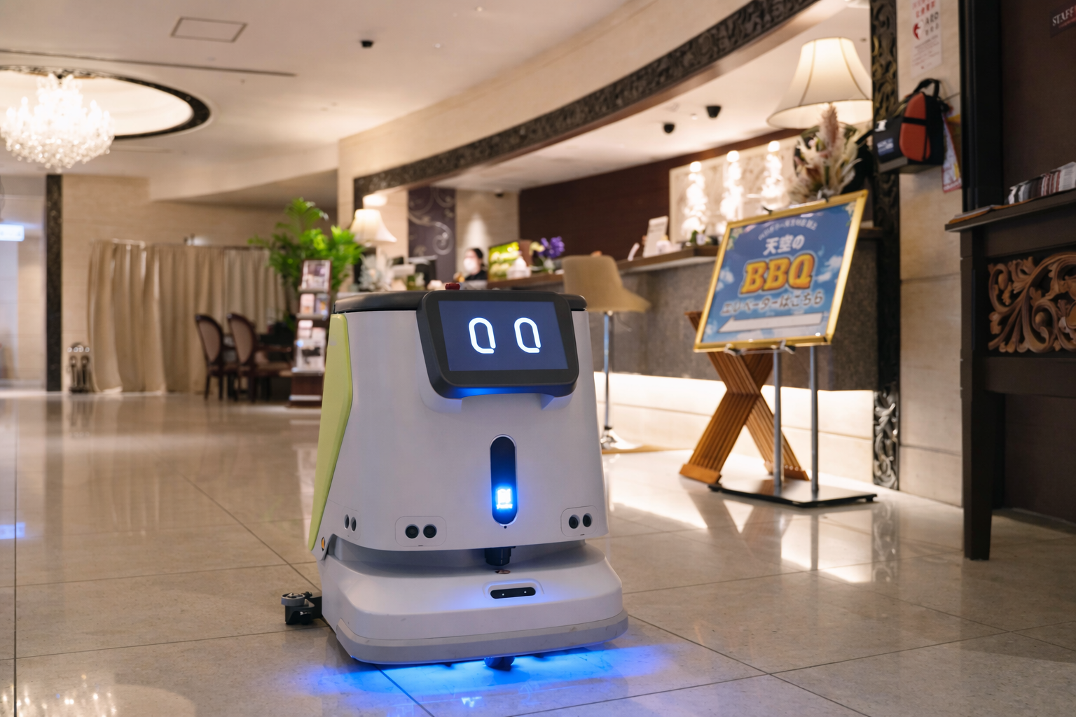 Restaurant and hotel service robots