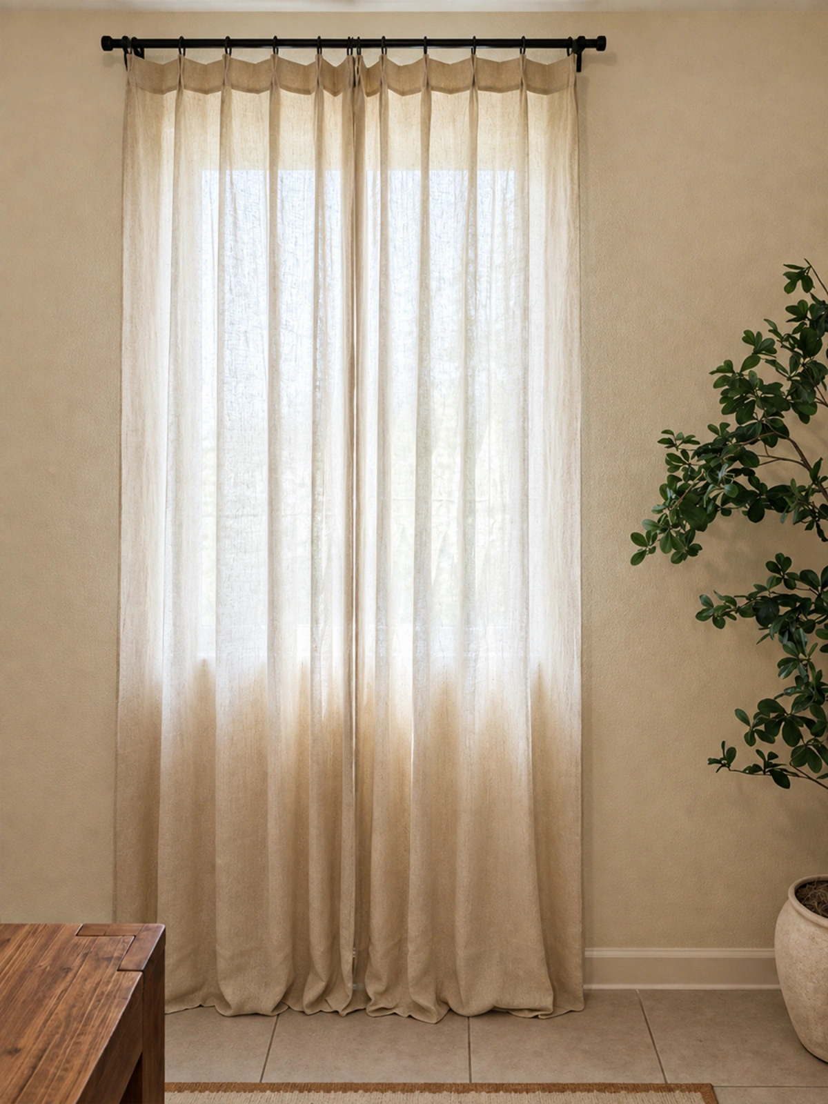 Lightweight European Linen Drapery