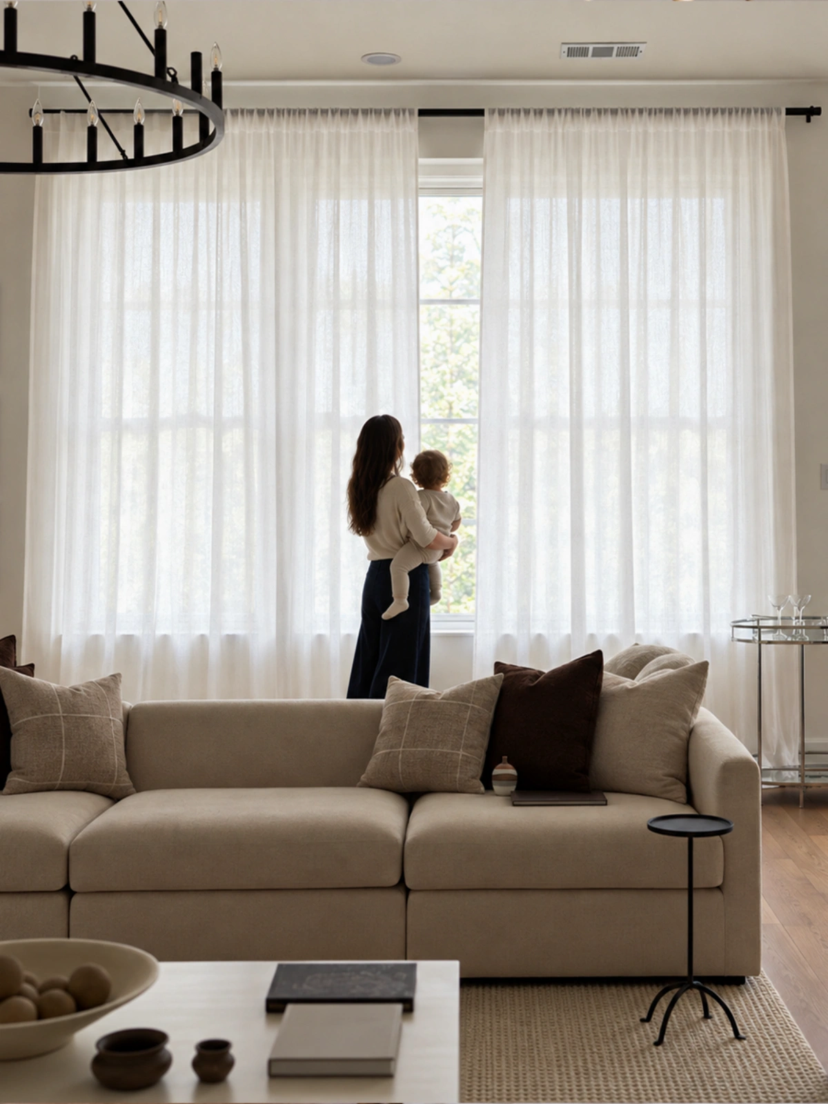 Cloud-Soft Light Cotton Curtain