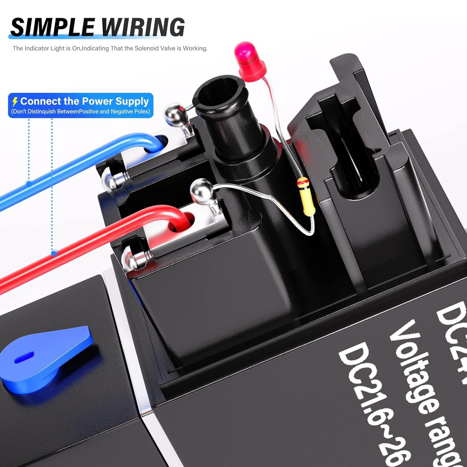 VIILOCK 5 Way 2 Position Pneumatic Solenoid Valve, 1/4" NPT, Double Solenoid 4V220-08 (DC12V)