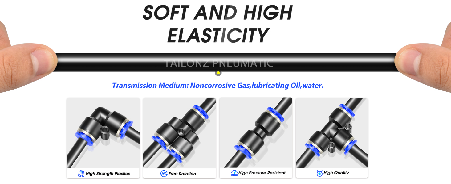 Tuyau Air Comprimé Pvc Renforcé Avec Raccords PRODIF "8910V" De 10ml