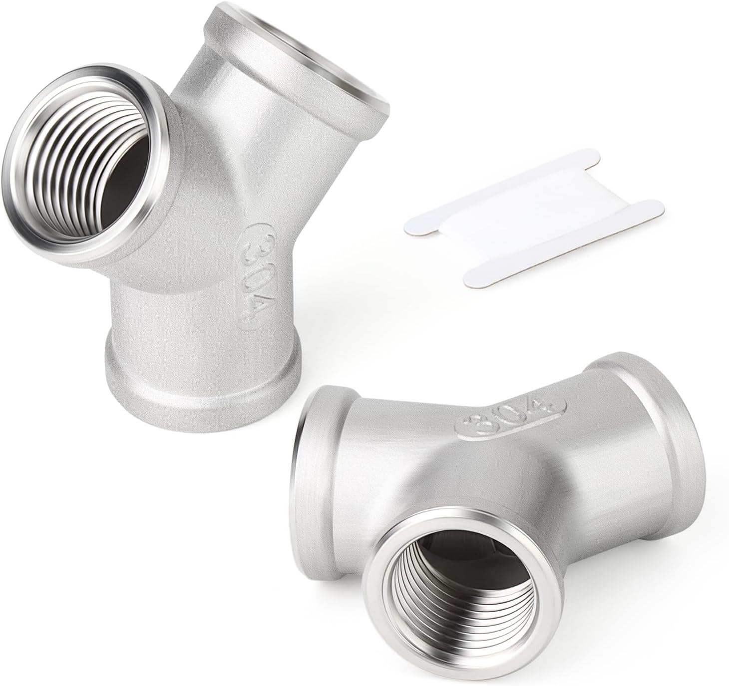 Buy Reducing Hex Nipple, Stainless Steel 304 Threaded Pipe Fitting, 1/2...