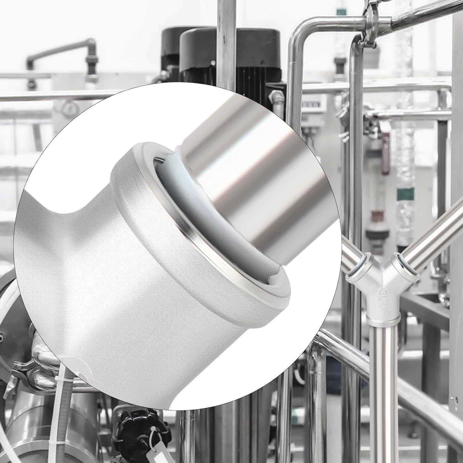 Stainless Steel Y-Shape 3-Way Exhaust Pipe - 120 Degree Angle, Polished