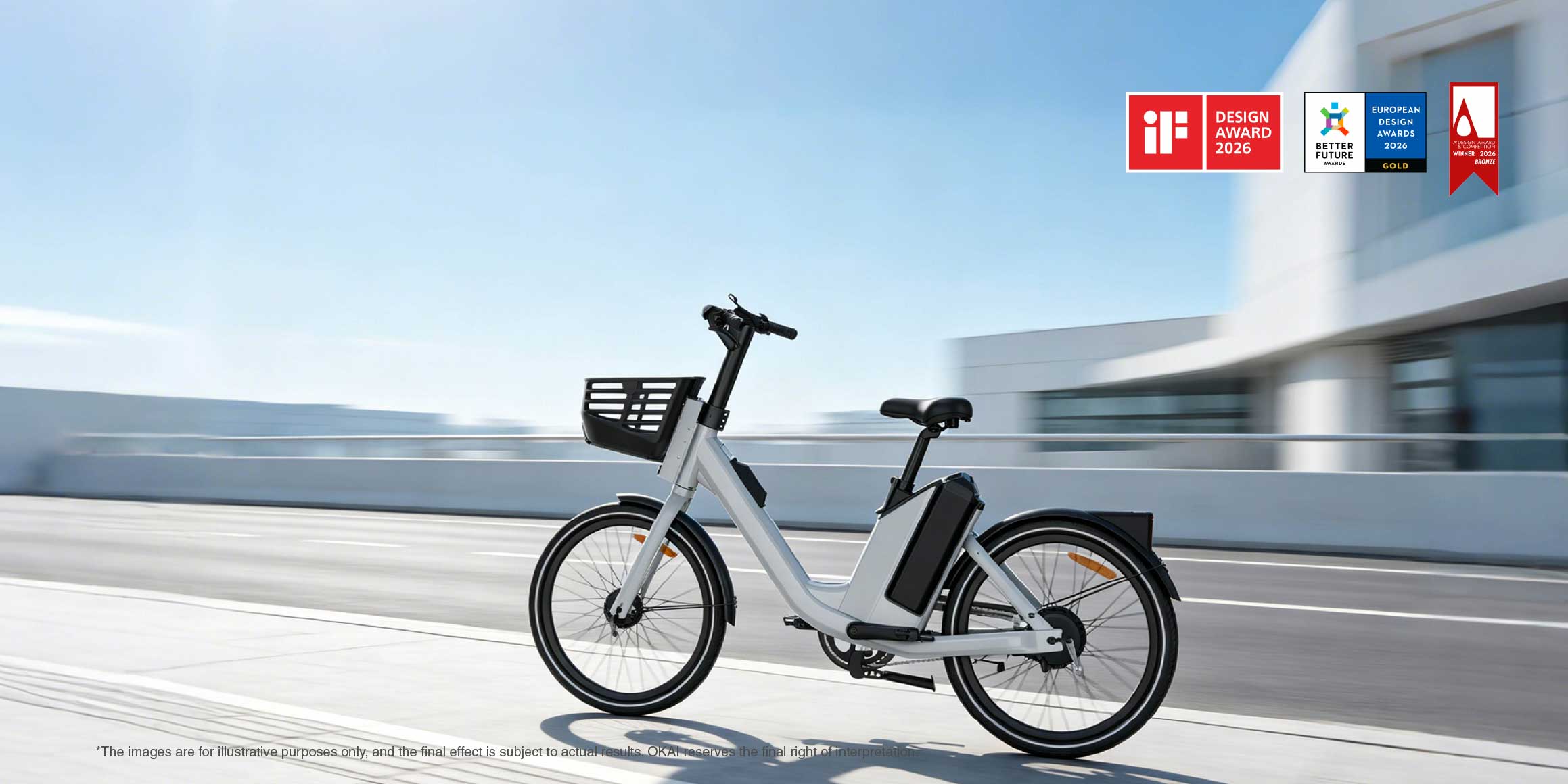 EB001 Shared Electric Bike | Rider-Friendly E-Bike with Side-Loading Battery | OKAI