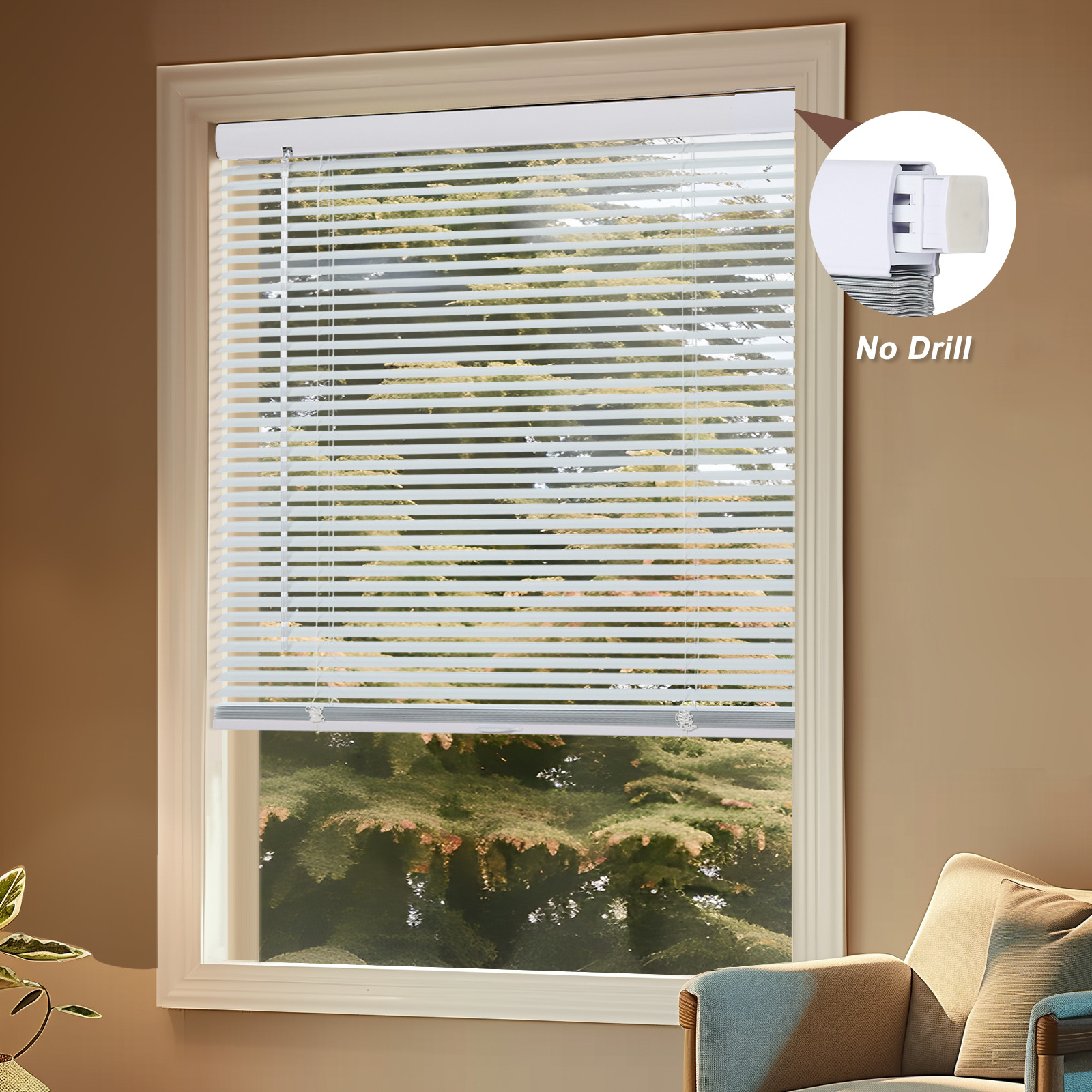 Custom No Drill Mini Cordless Blinds | Persilux