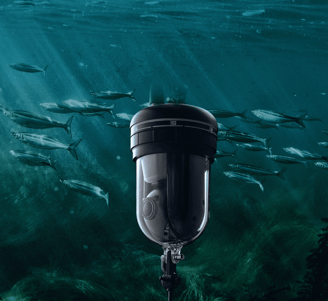 360° underwater fishing camera on the F1 PRO fish finder